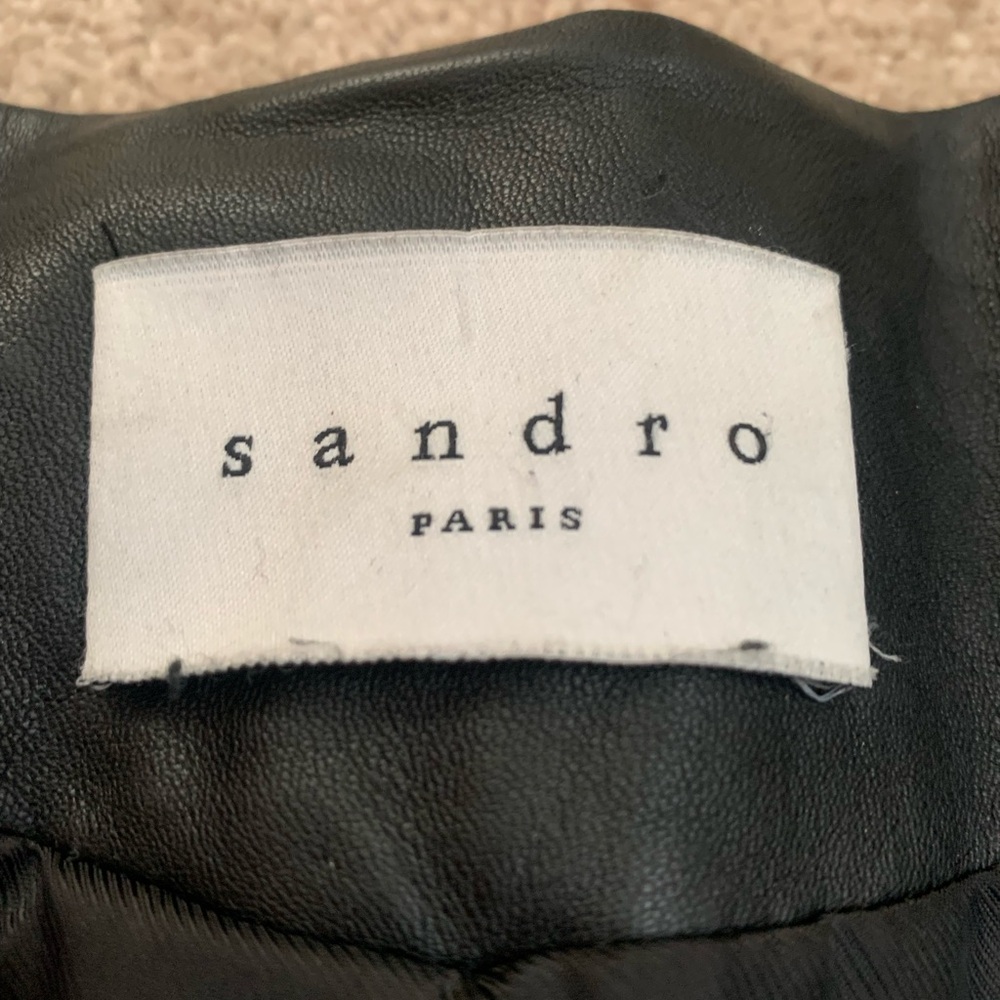 Sandro leather jacket - Picture 3 of 5